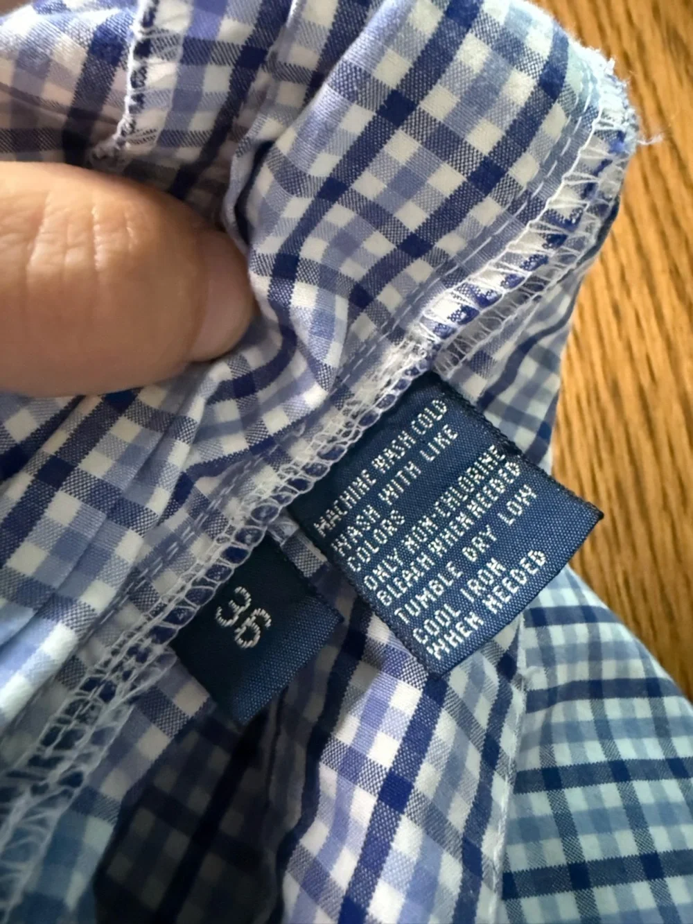 Polo by Ralph Lauren Men's Blue & White Plaid Tyler Shorts 100% Cotton Size 36